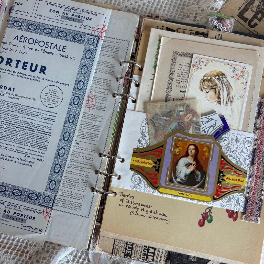 ꕤほぼA4版6穴ꕤ 自分好みにカスタマイズするジャンクジャーナル