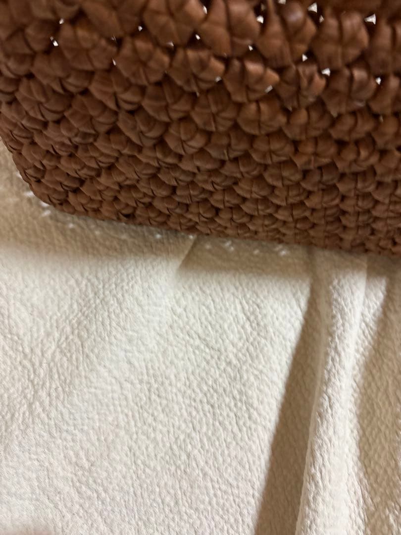 最終のお値下げ！カゴアミドリ購入　国産山葡萄かごバッグ　六角花結び