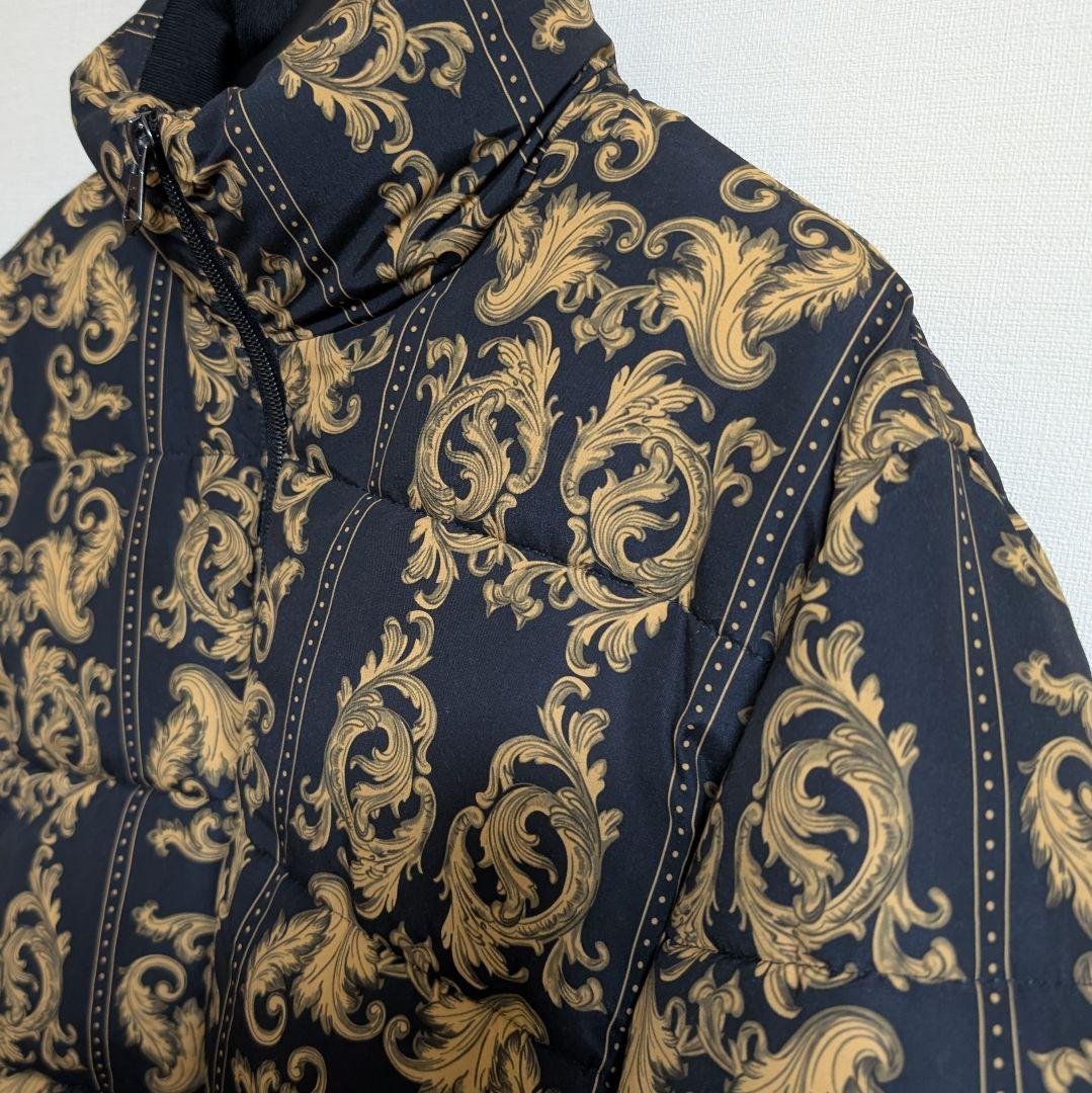 ZARA バロック調 パフジャケット 総柄 ダウンジャケット メンズS