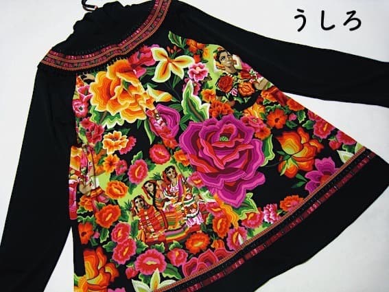 トクコプルミエヴォル☆新同品！メキシコ トロピカル♪ ボトルネック チュニック☆