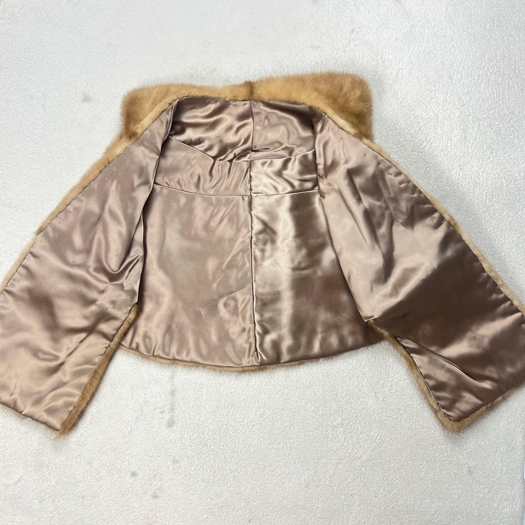 毛皮 MINK ミンク パステルカラー ケープ ポンチョ