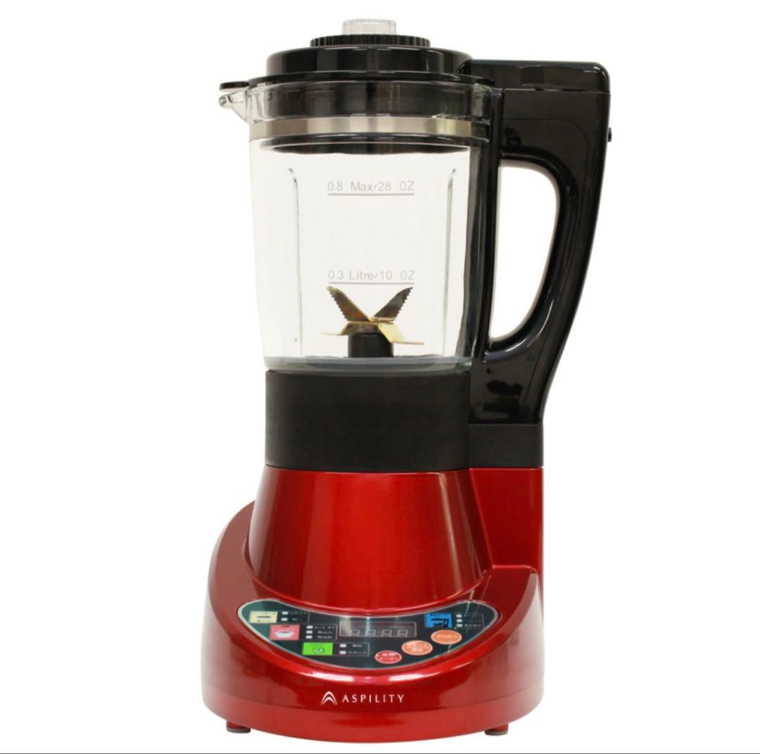 ASPILITY (1台6役)クッキングミキサー WM-001 真空・加熱調理