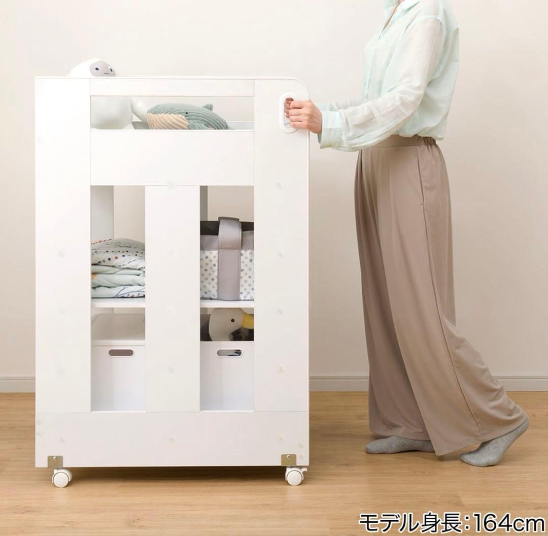 訳あり　新品未使用　ニトリ　移動するオムツ替え台　ベビー家具　直接取引