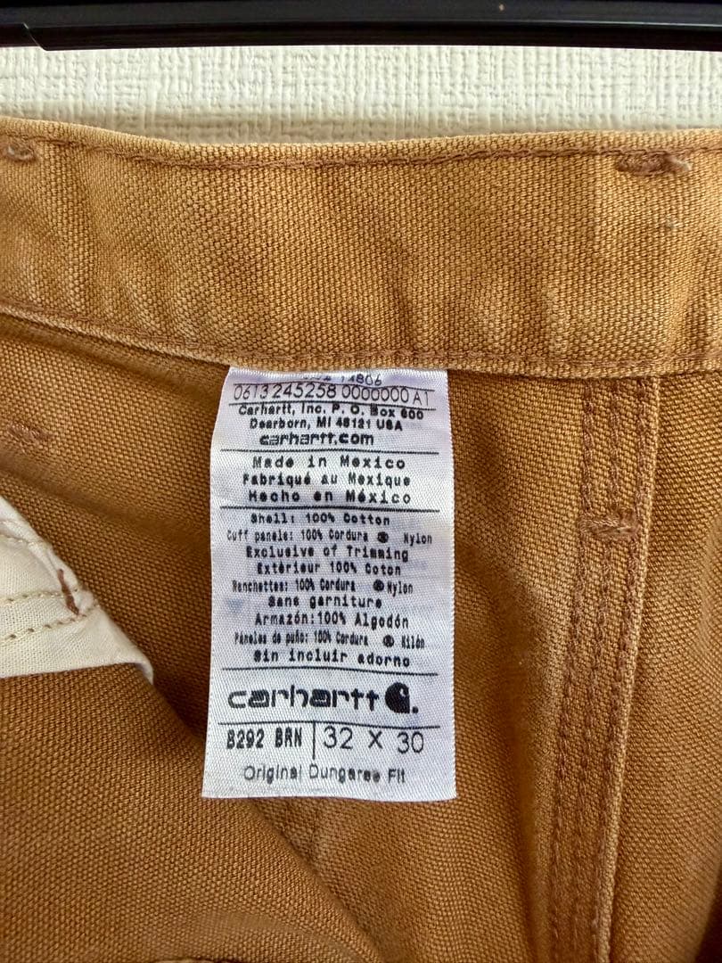 超スペシャル 32X30 W32 カーハート ダブルニー パンツ ブラウン 茶