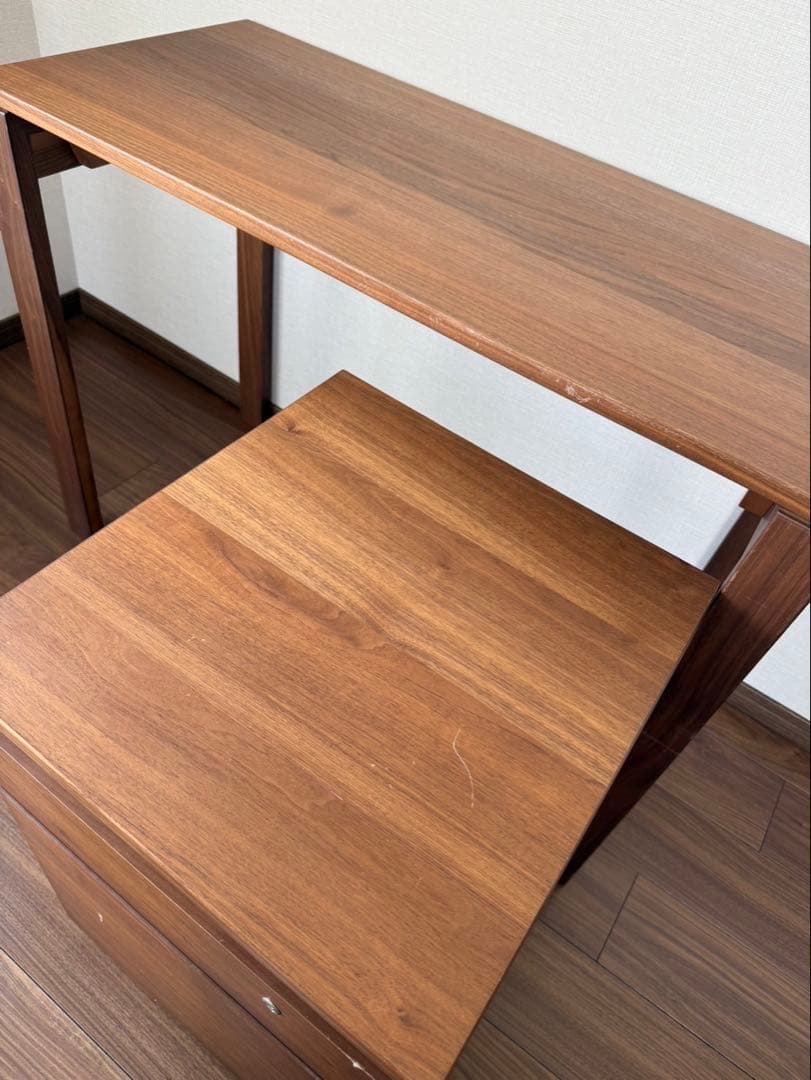 カリモク家具　デスクとキャビネットのセット