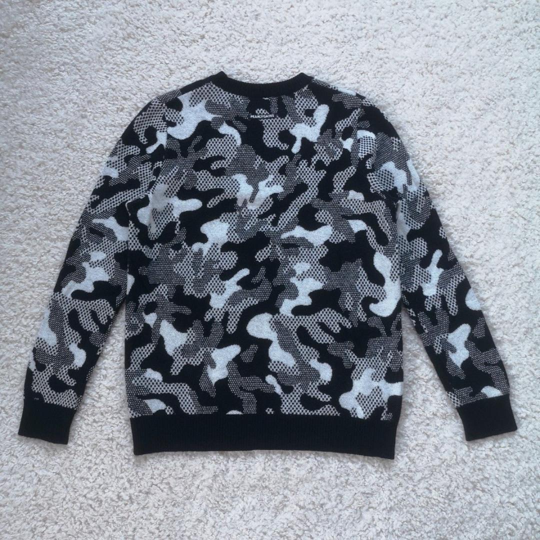 ハルるん様！パーリーゲイツ　ブラックカモフラニット　カシミヤ混　上田桃子プロ着用