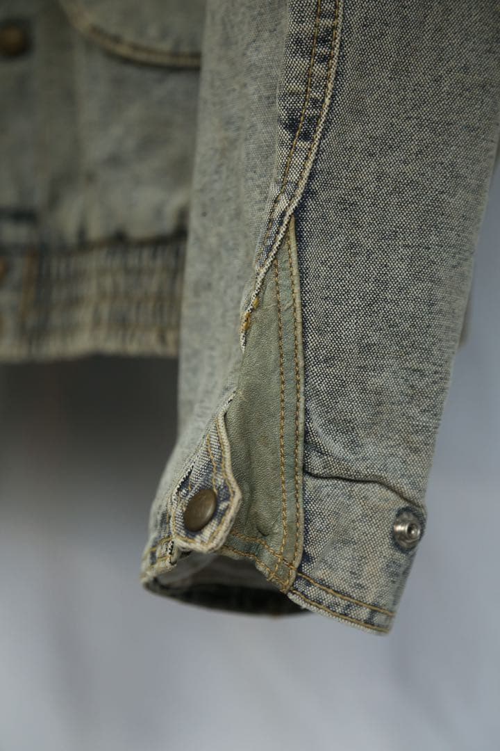 GUESS 1986’s デニム×レザージャケットXL バックトゥザフューチャー