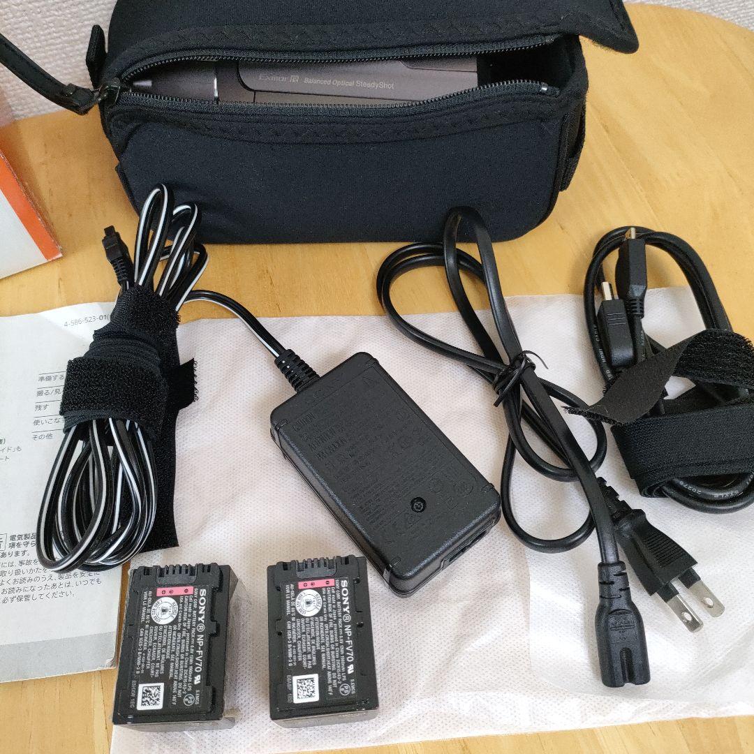 ソニー4Kビデオカメラ SONY FDR-AX40　バッテリー2個