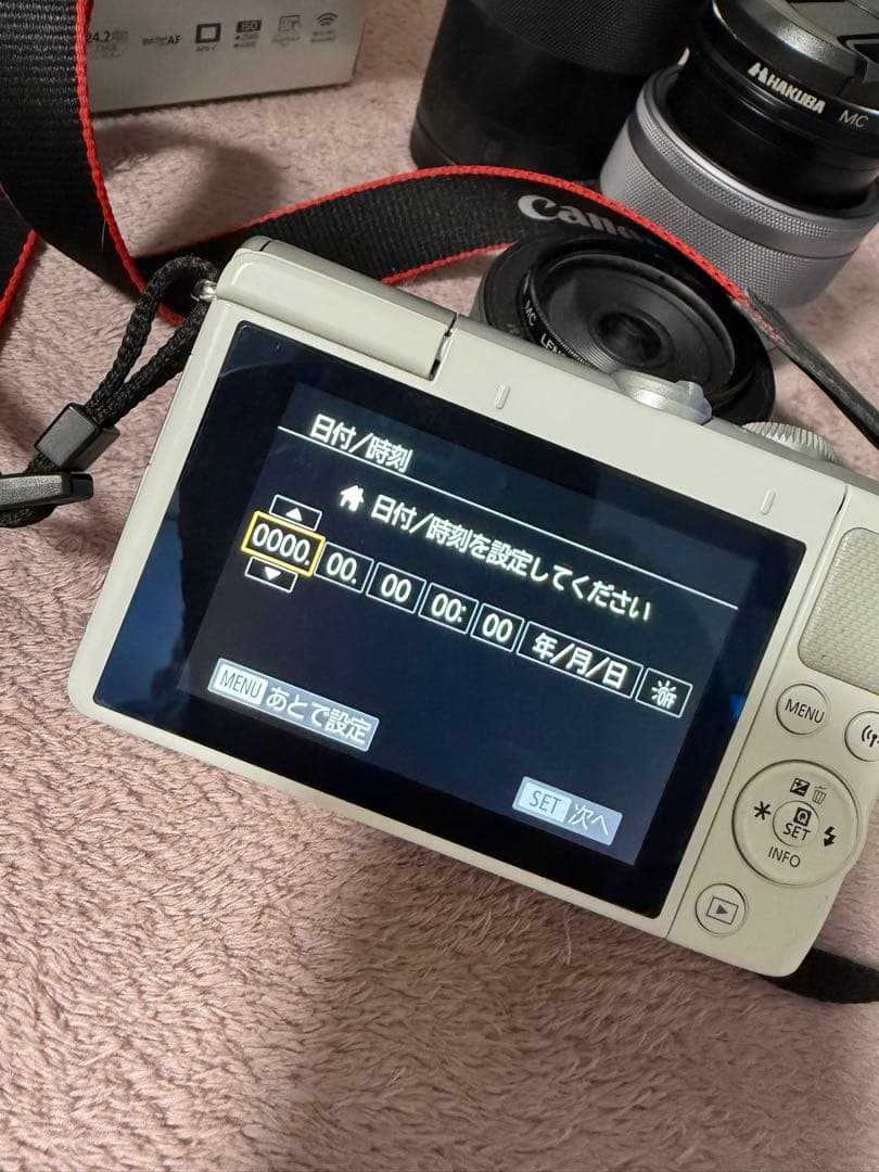 CanonキャノンEOSM100ダブルレンズキット＋望遠ズームレンズ