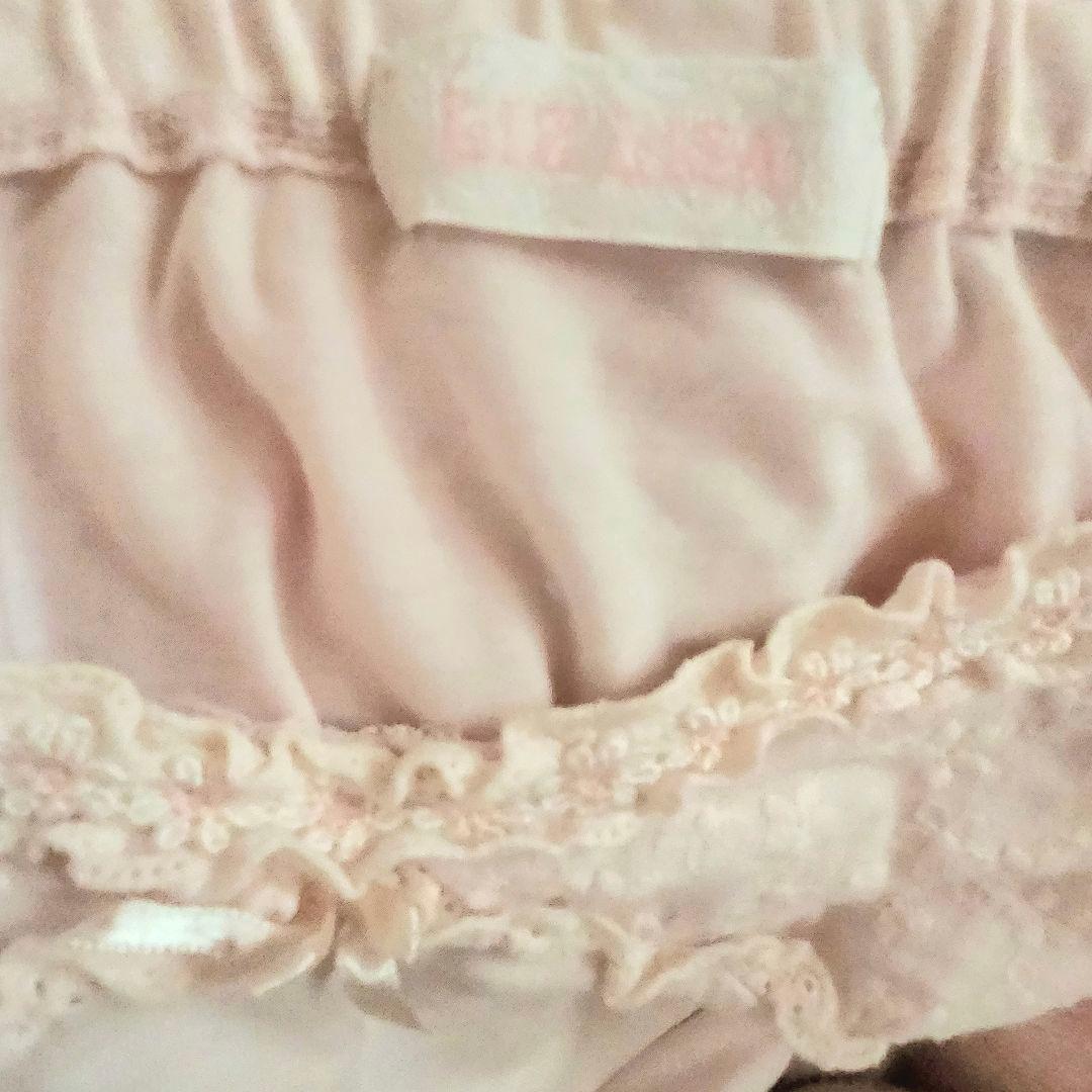 リズリサ　肩リボンフラワー刺繍　キャミソール　ピンク LIZLISA