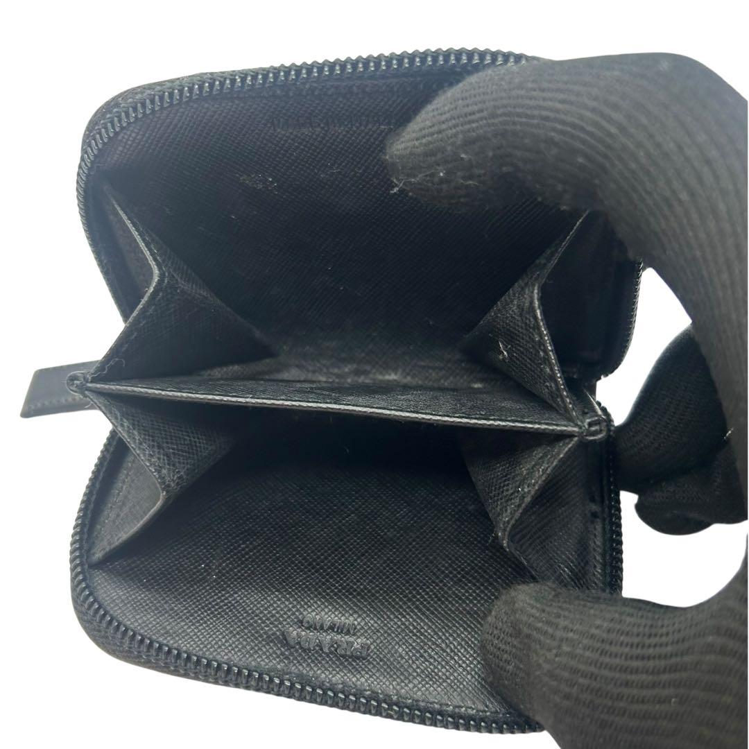 PRADA プラダ サフィアーノ レザー ケース 小銭入れ ブラック 黒