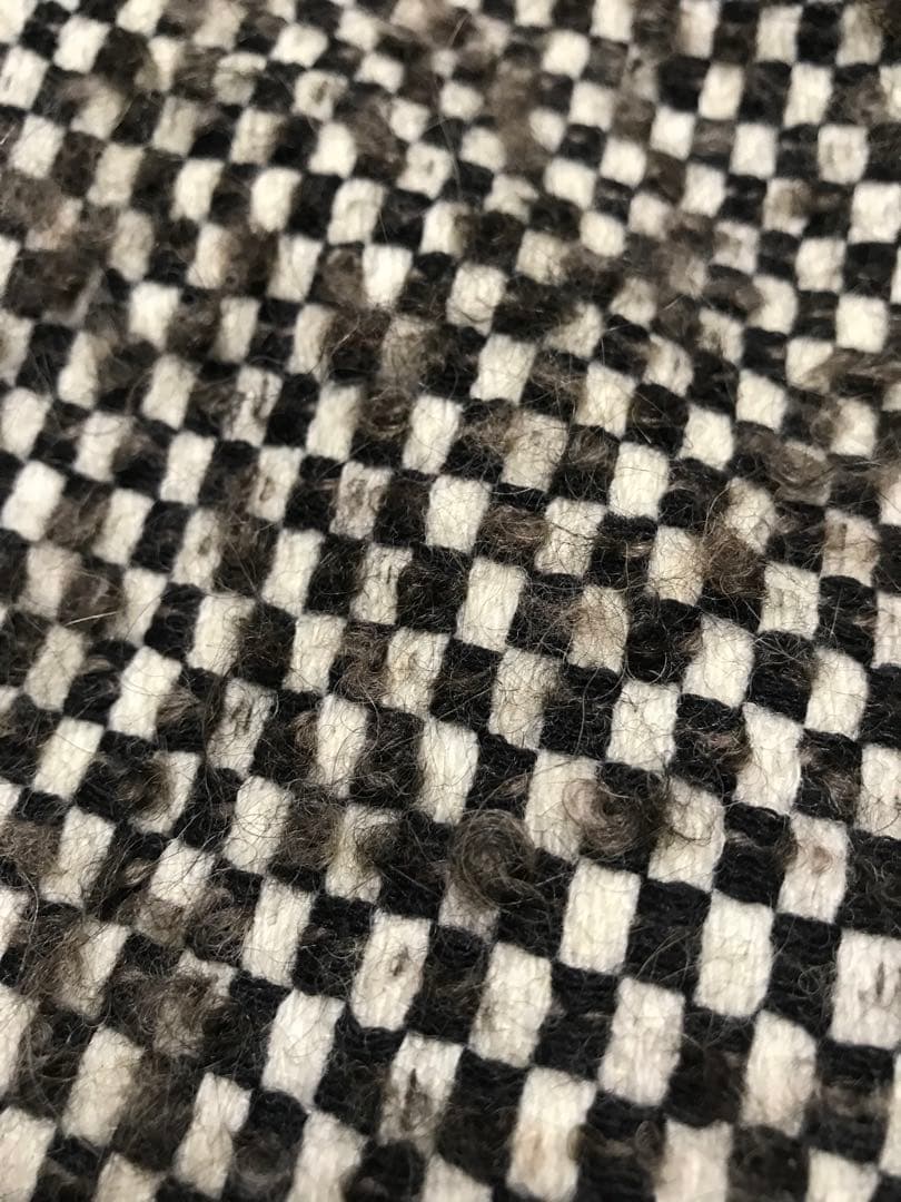 ARMANI COLLEZIONI イタリア製一松柄ファー付きコート 40