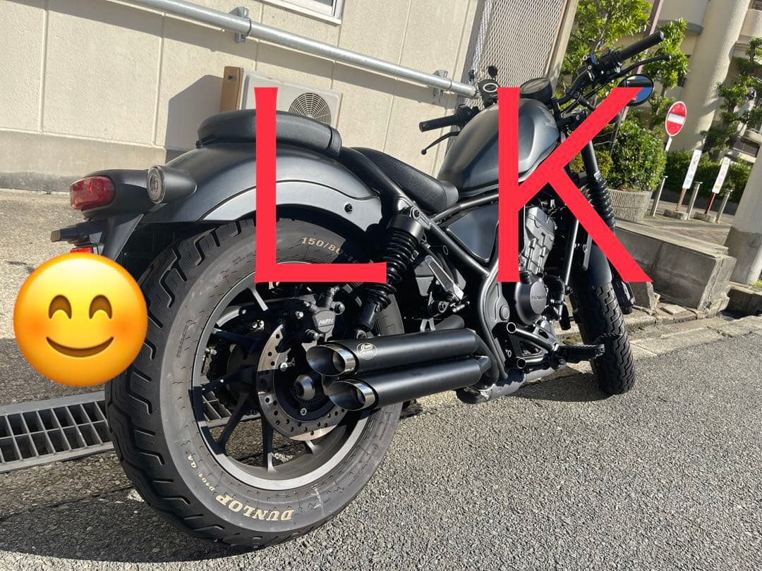 セール　レブル250の2023〜2025年式マフラーV4エンドバッフル付き　新品