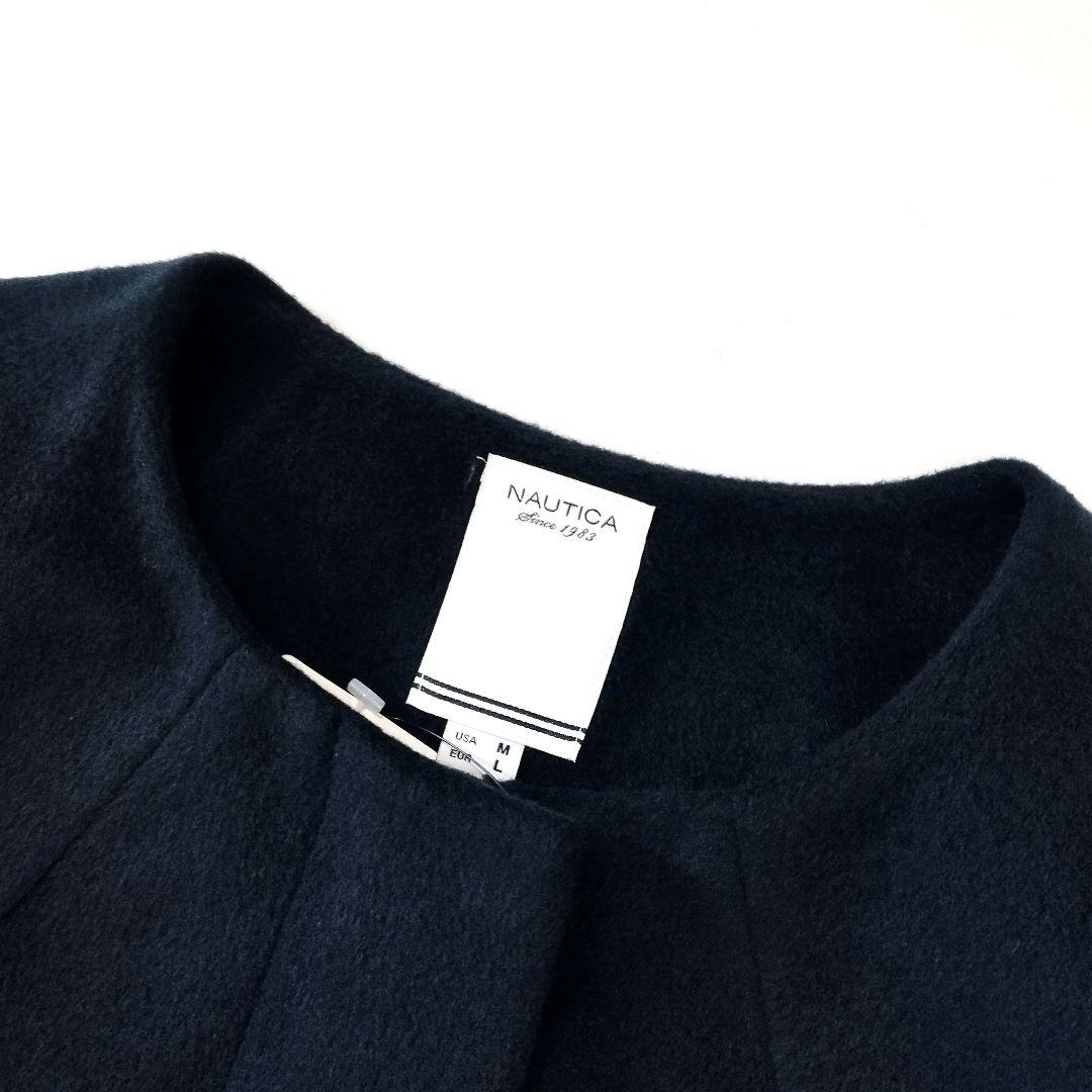 未使用タグ付き✨️NAUTICA✨️羊毛混 ノーカラーコート