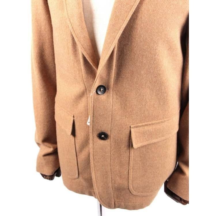 THE GIGI 　ザ・ジジ　ウールヘリンボーンベージュ テーラードジャケット