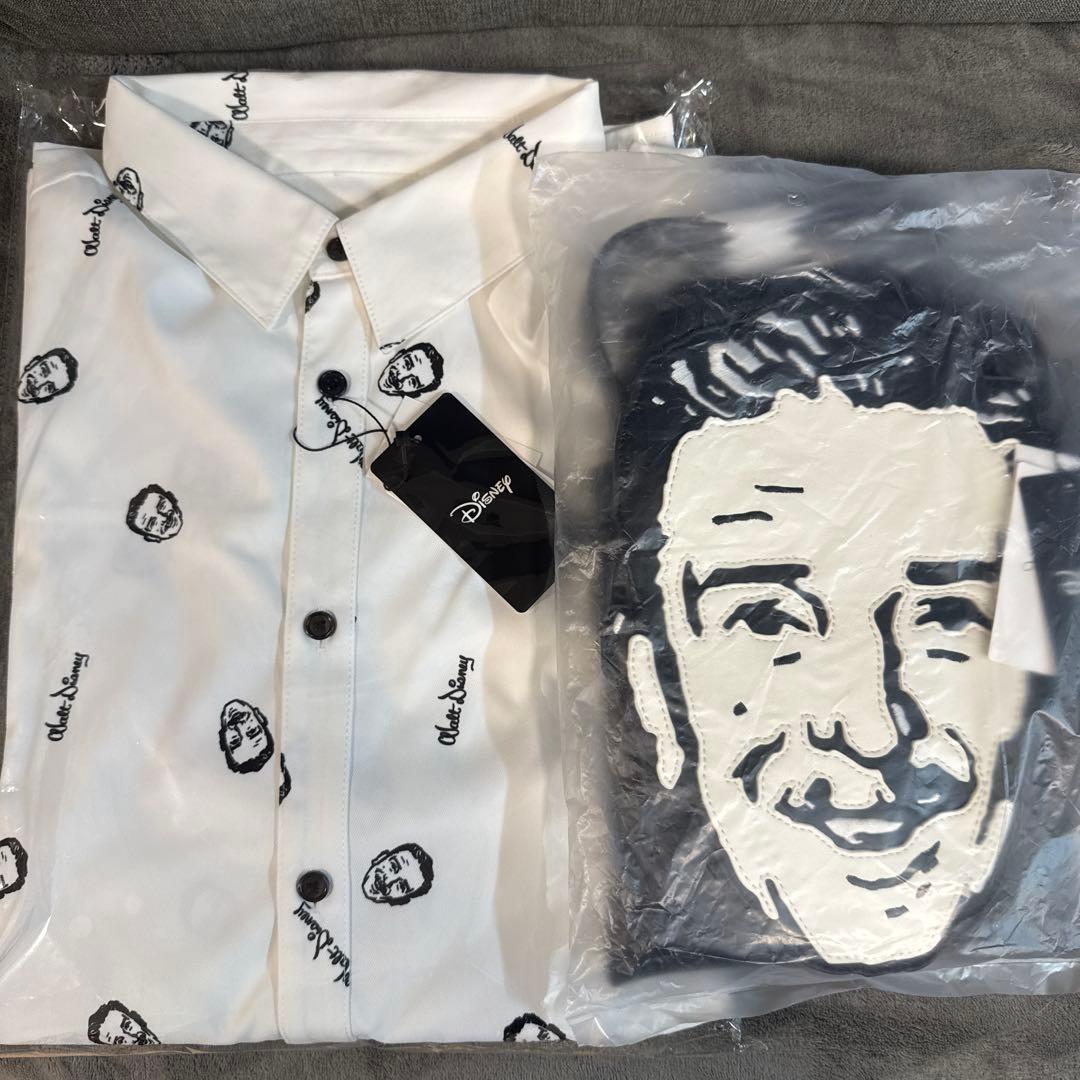 Areeam ウォルトディズニー 総柄シャツ　ショルダーバッグ　セット