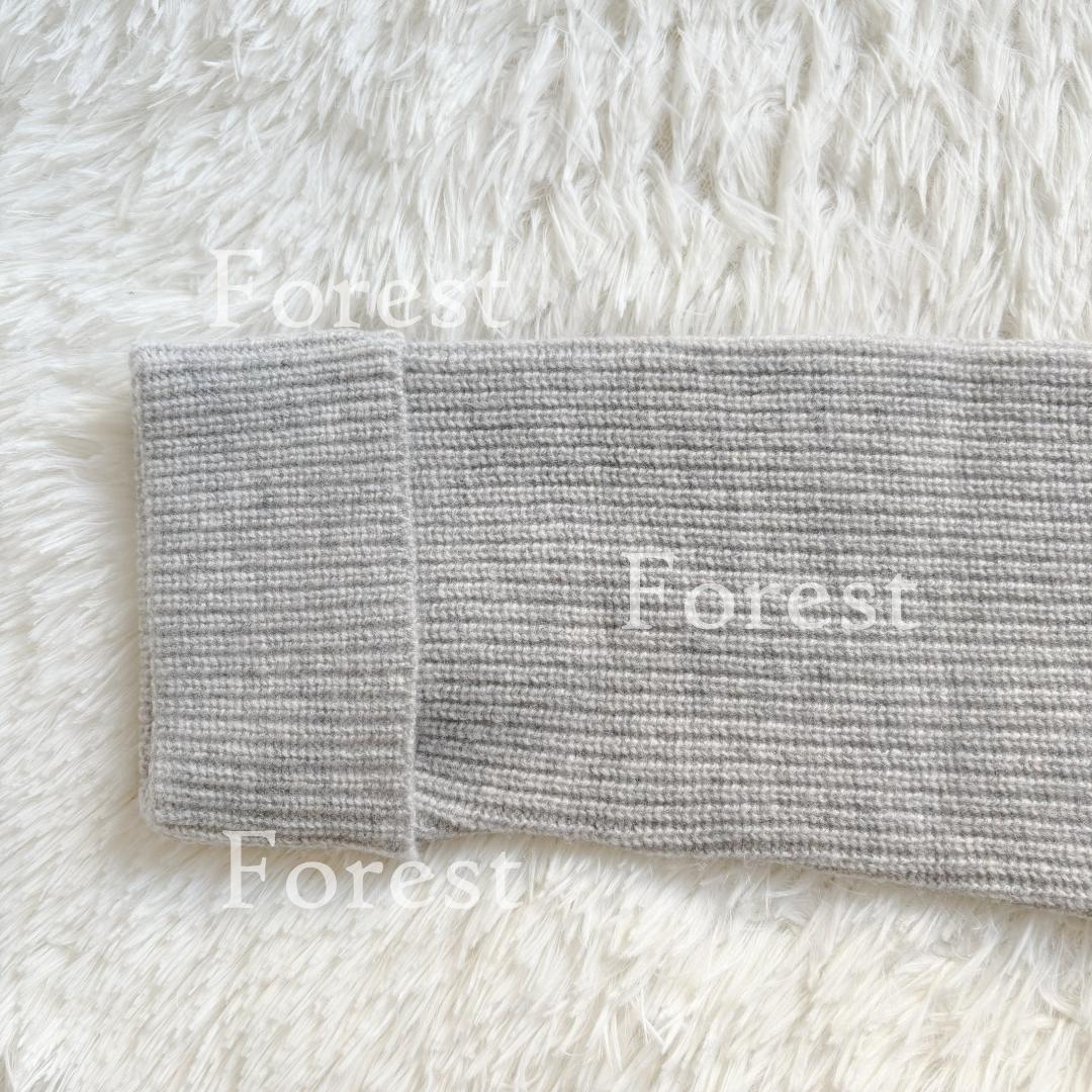 【新品】ハイネック畦ニットワンピース　sizeFREE　kagure