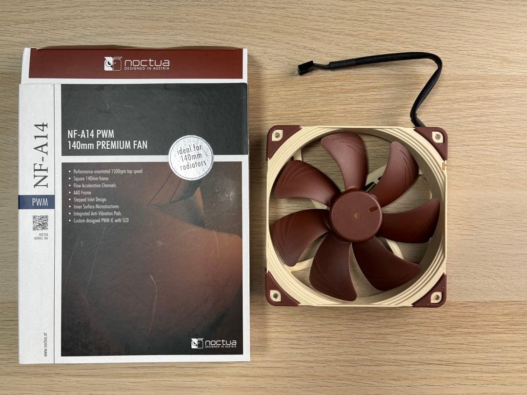 Noctua NF-A14 PWM 140mmファン(4個セット)