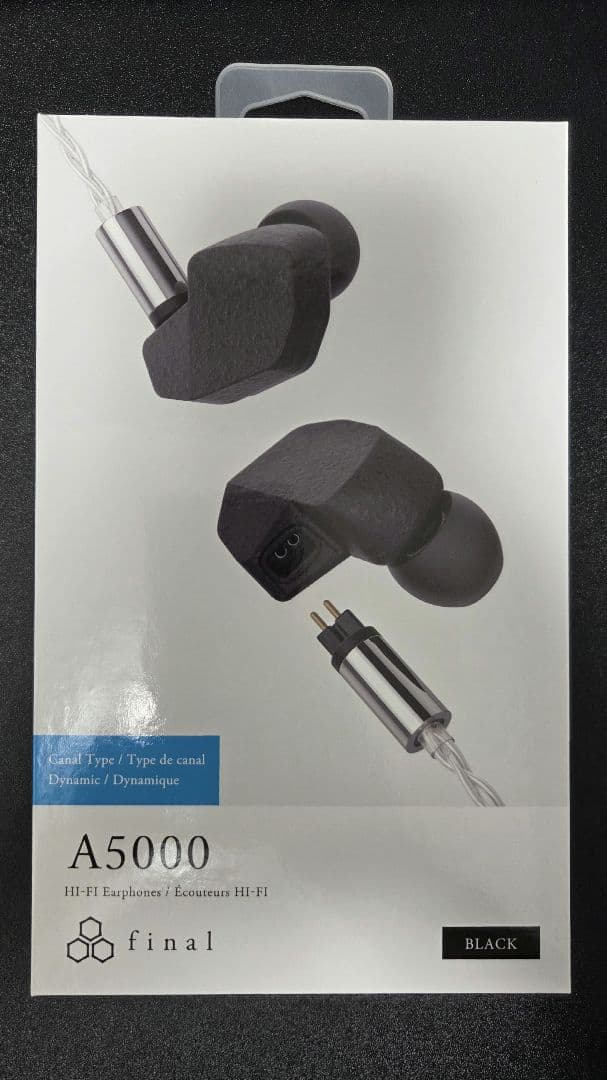 【新品/未開封】final A5000 ブラック 有線イヤホン