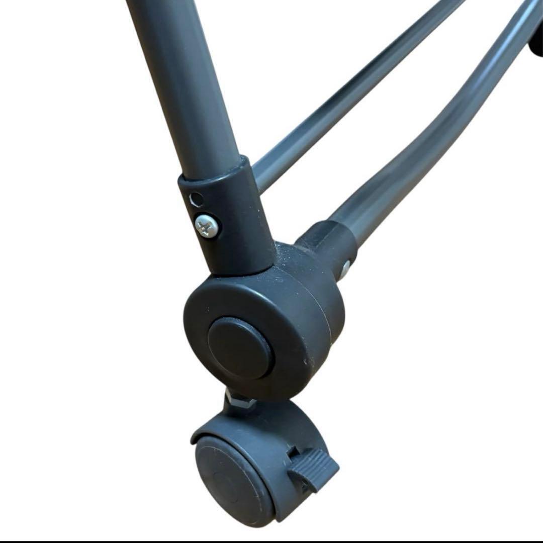 【美品】ZOOBLY 折りたたみ式 ベビーベッド グレー 蚊帳付　袋付き