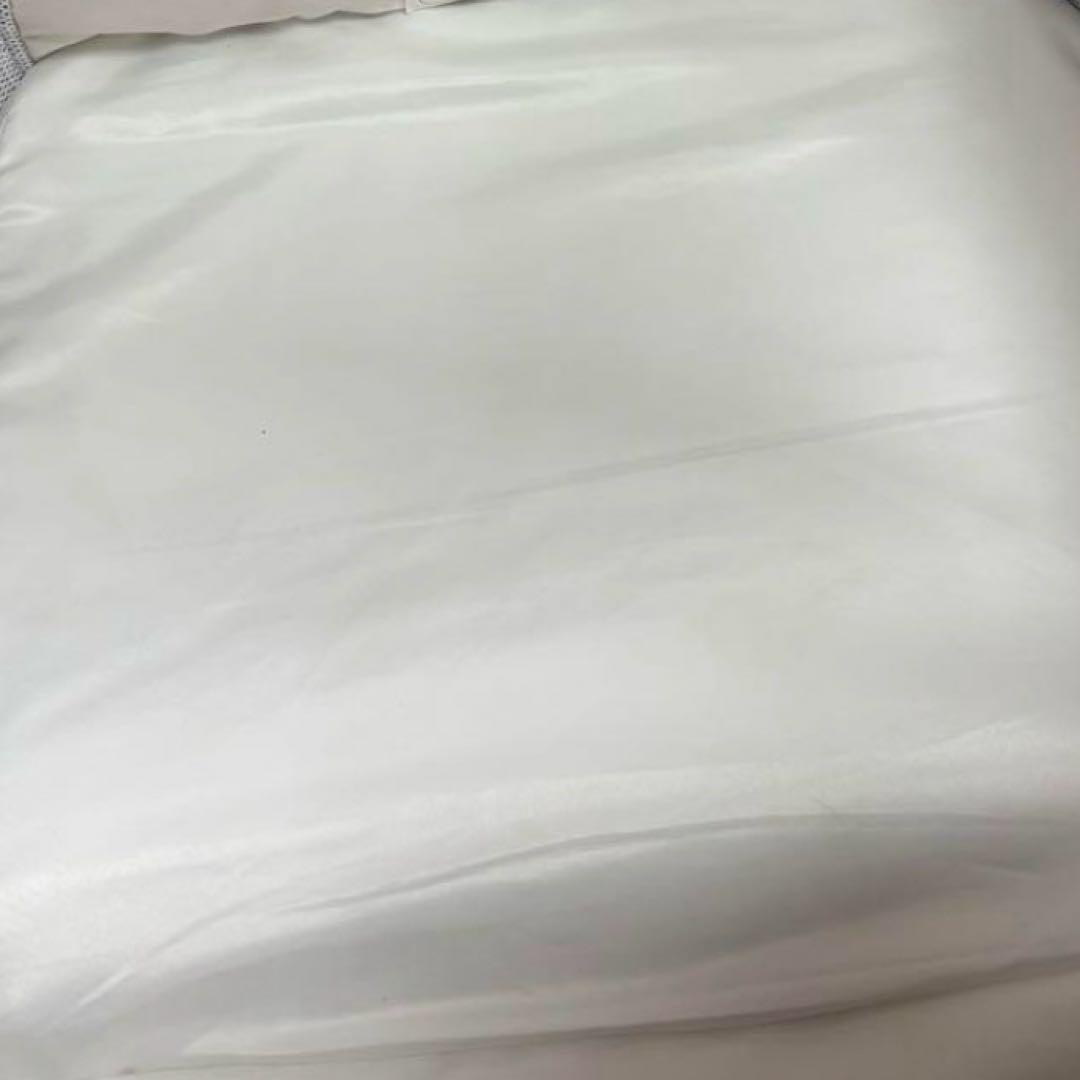 【美品】ZOOBLY 折りたたみ式 ベビーベッド グレー 蚊帳付　袋付き