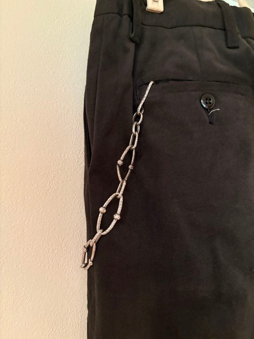 希少! ヴィンテージ 唐草彫り ウォレットチェーン アンティーク