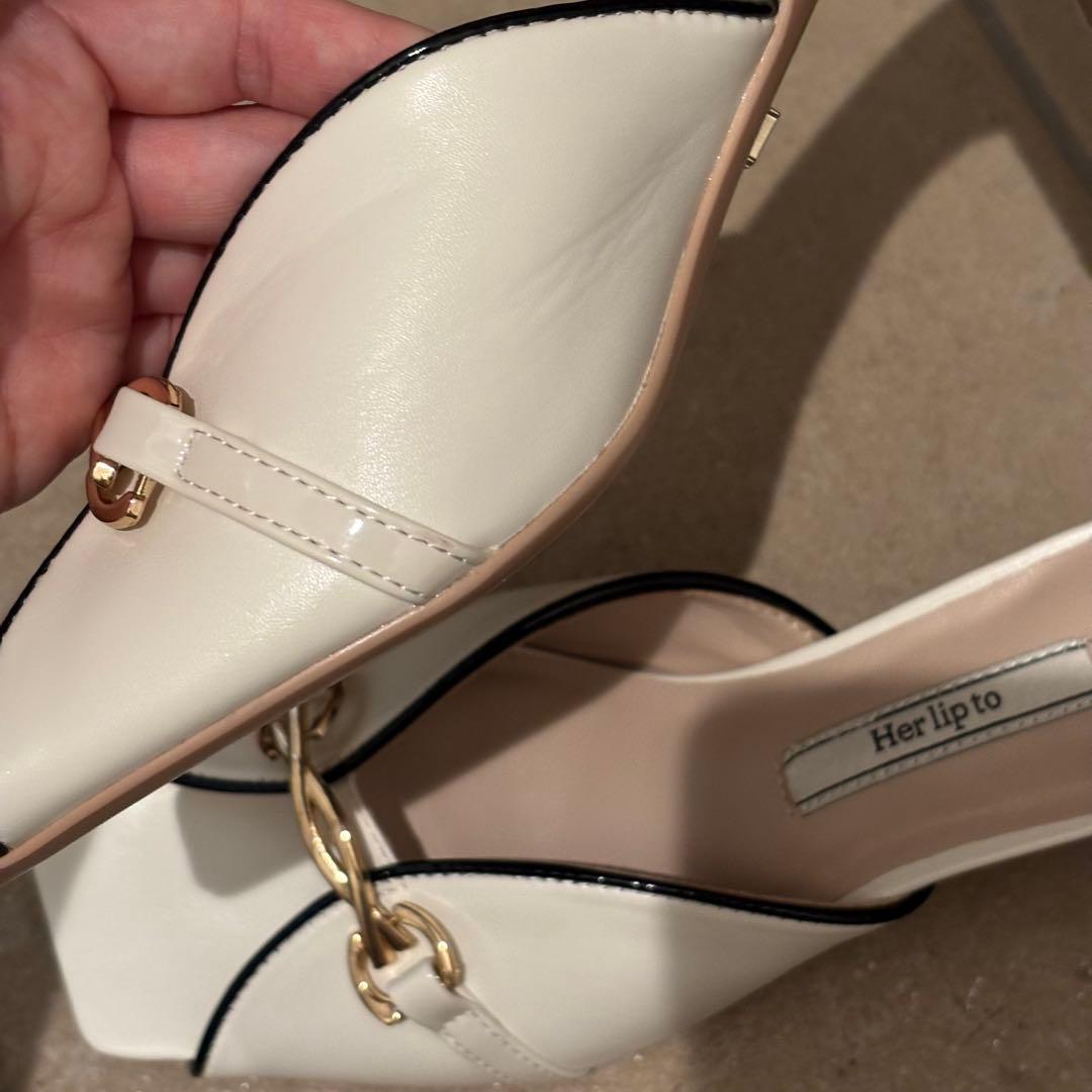 靴 Herlipto Bit Square Toe Mules