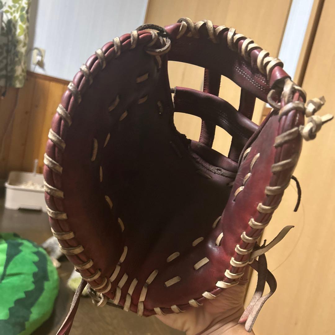 Rawlings 赤 硬式グローブ　左　ファーストミット