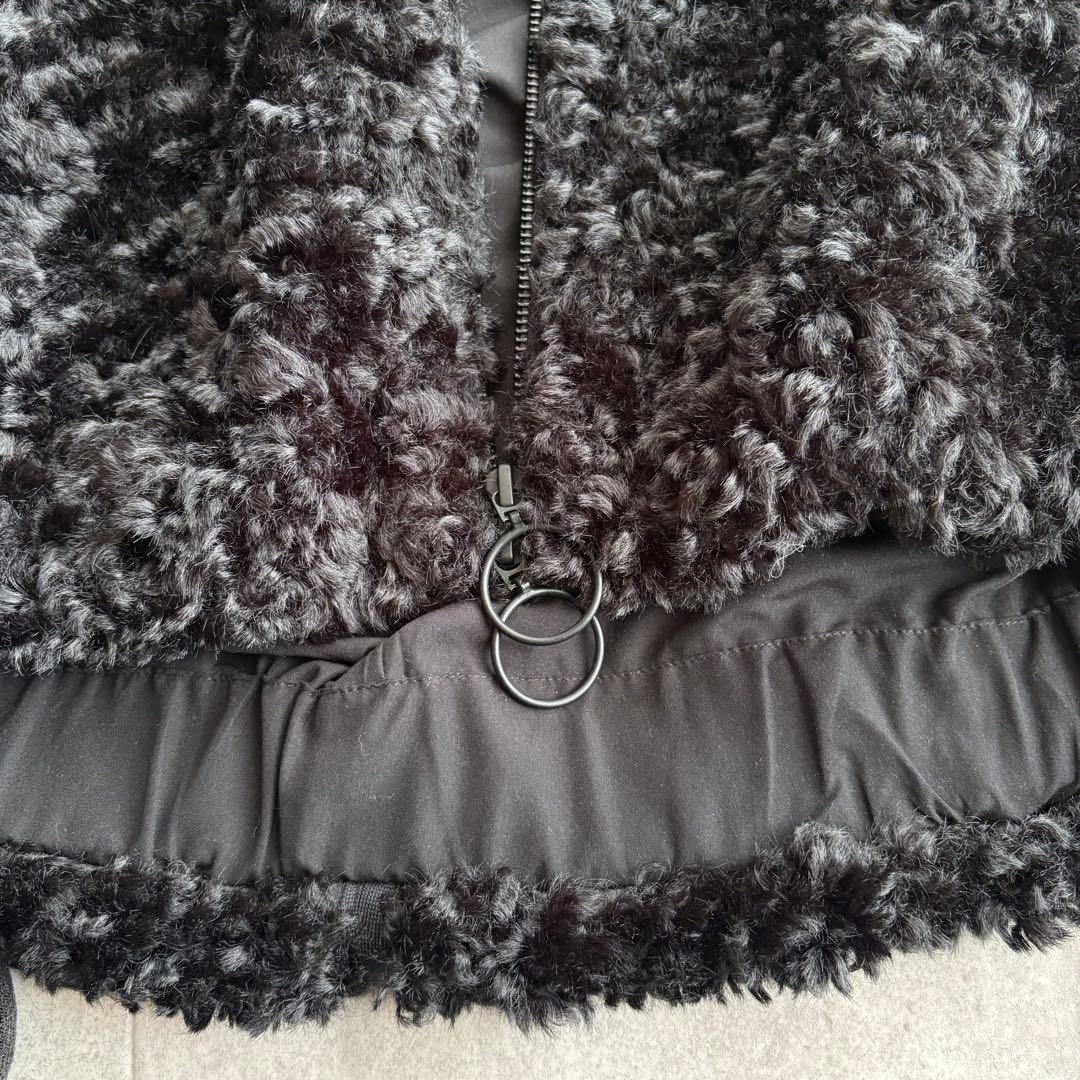 美品✨ayane プードルフーデッドベスト ブラック