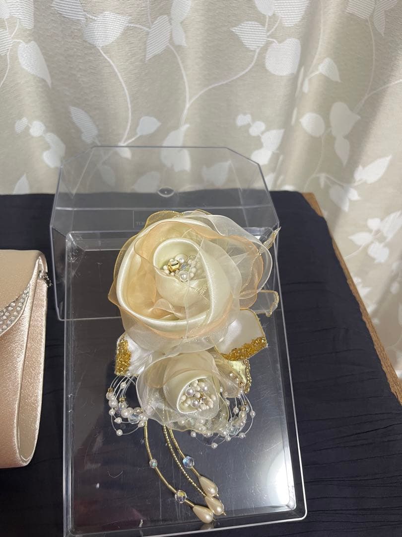 東京イギン　パーティバック　東京ソワールコサージュ