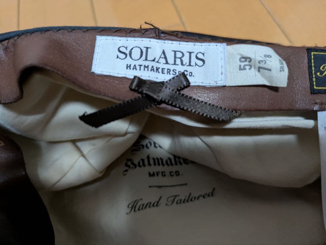 帽子 SOLARIS HORSEHIDE CASQUETTE DEEP-OLD BOY