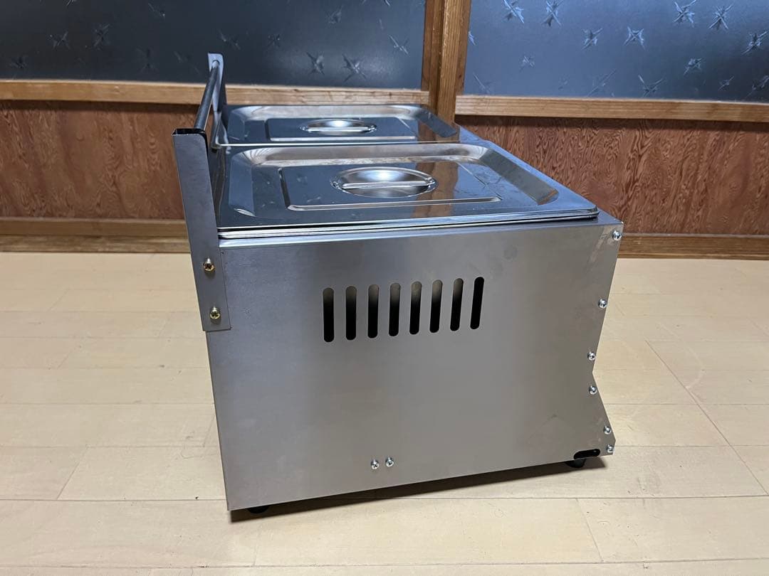 業務用2口卓上ガスフライヤー　2槽式　LPガス　油量10L×2 厨房機器