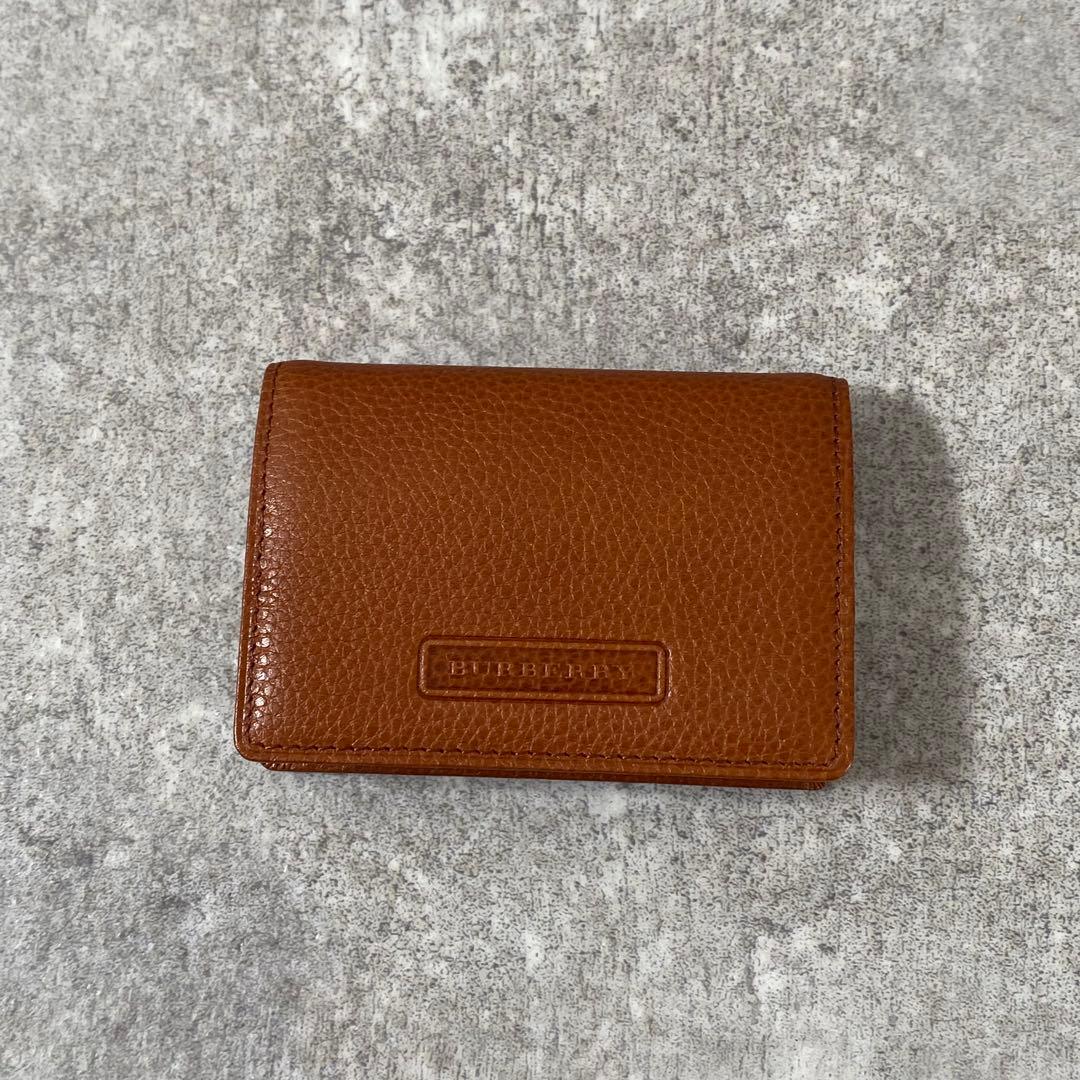 新品未使用　BURBERRY レザー 小銭入れ ケース ノバチェック　茶色