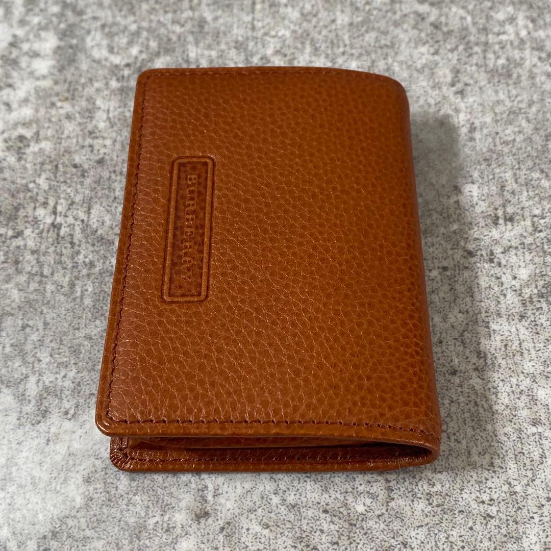 新品未使用　BURBERRY レザー 小銭入れ ケース ノバチェック　茶色