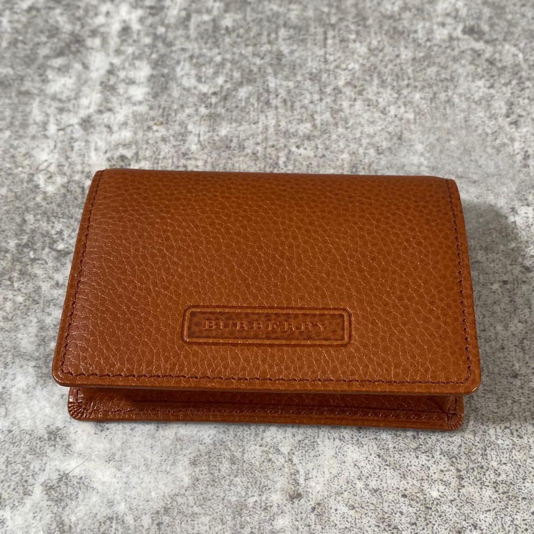 新品未使用　BURBERRY レザー 小銭入れ ケース ノバチェック　茶色