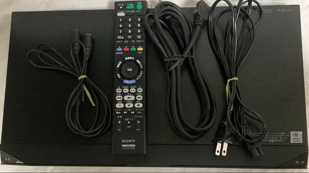 SONY ブルーレイディスク／DVDレコーダー BDZ-E510