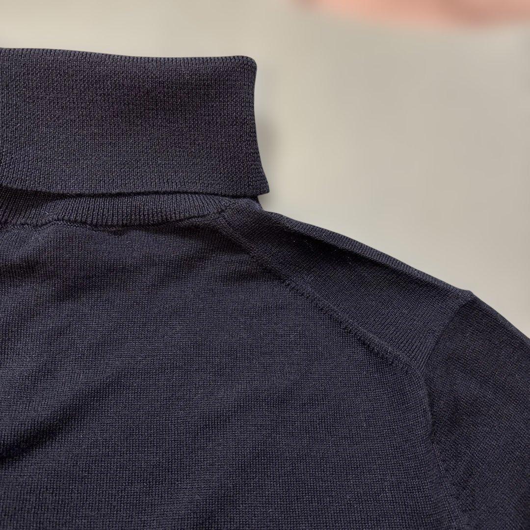 ブルックスブラザーズ ネイビー タートルネック セーター