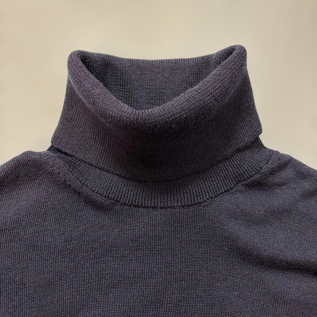ブルックスブラザーズ ネイビー タートルネック セーター