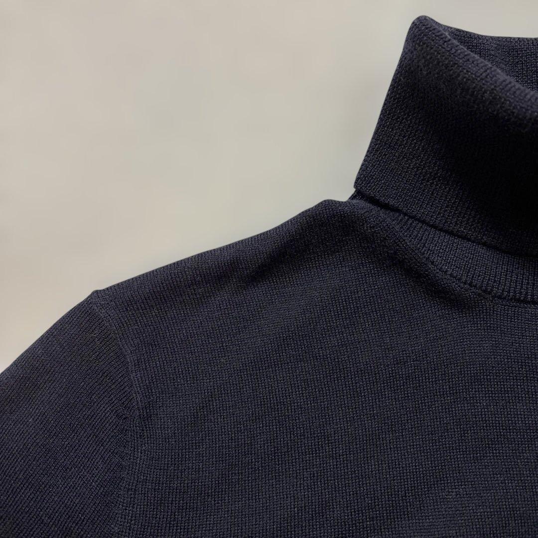 ブルックスブラザーズ ネイビー タートルネック セーター
