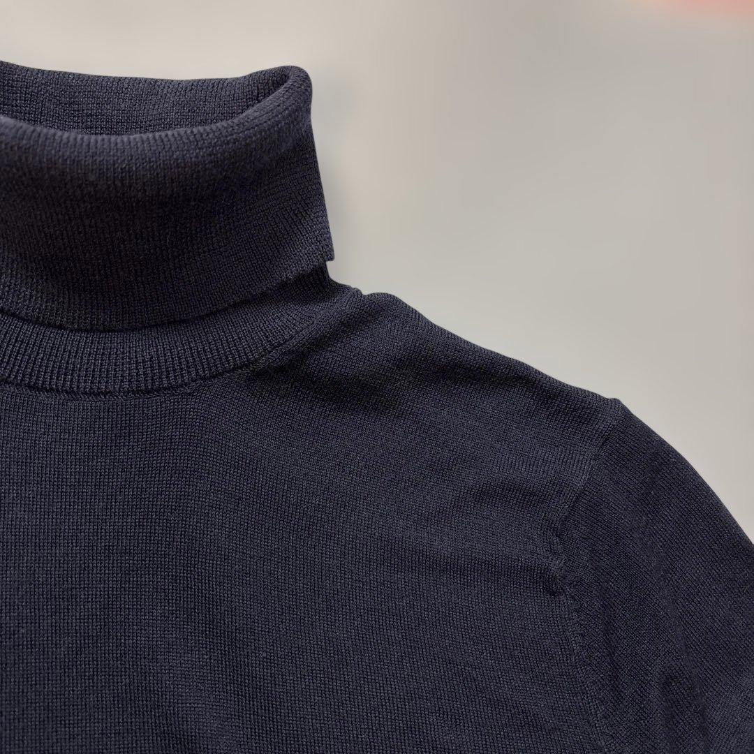 ブルックスブラザーズ ネイビー タートルネック セーター