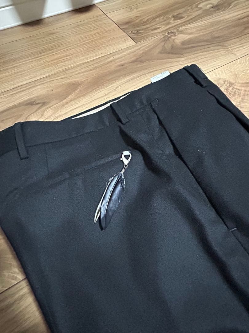 PT TORINO ウール　ワイドスラックス　ブラック46