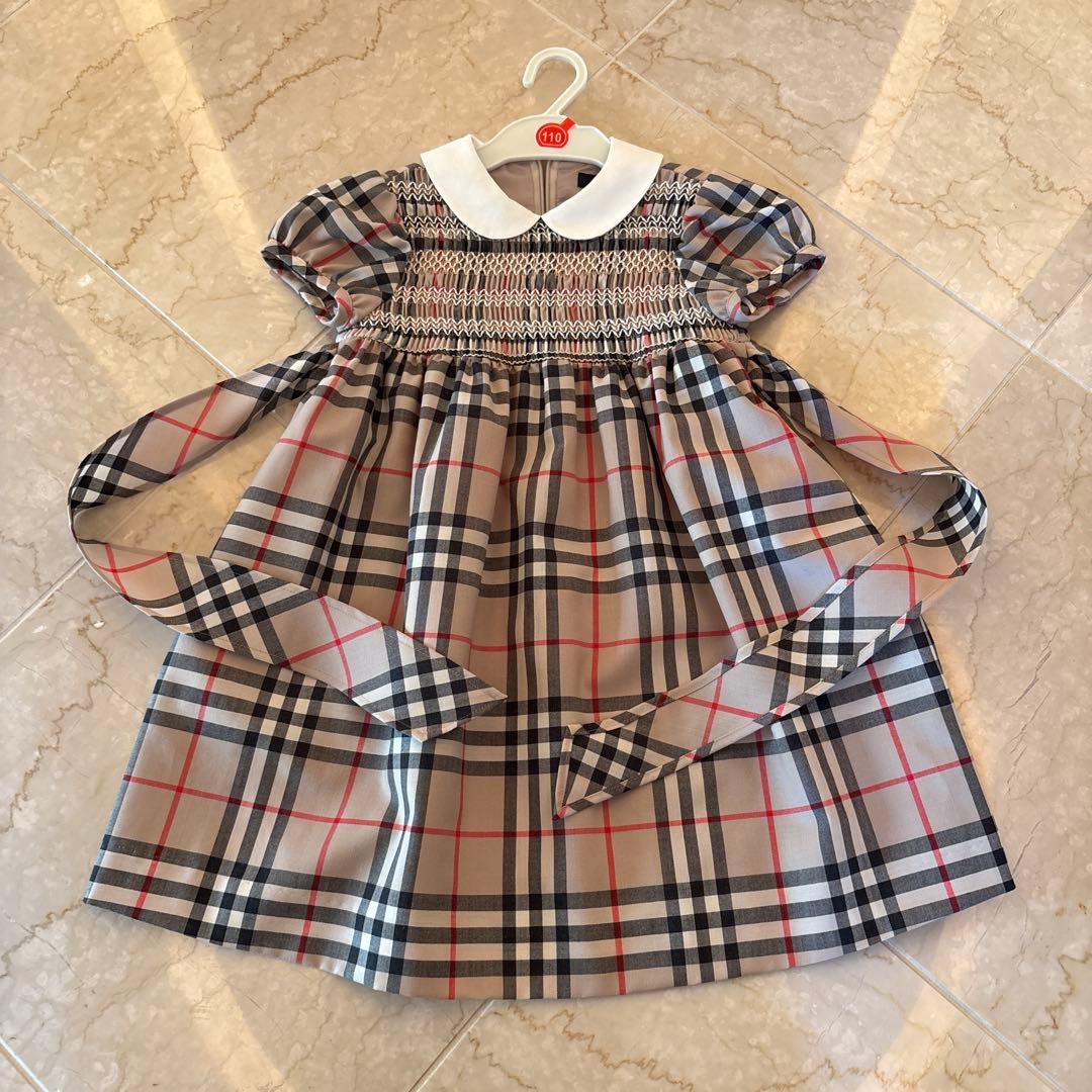 入学式　バーバリー　フォーマル　ワンピース　ジャケット　110