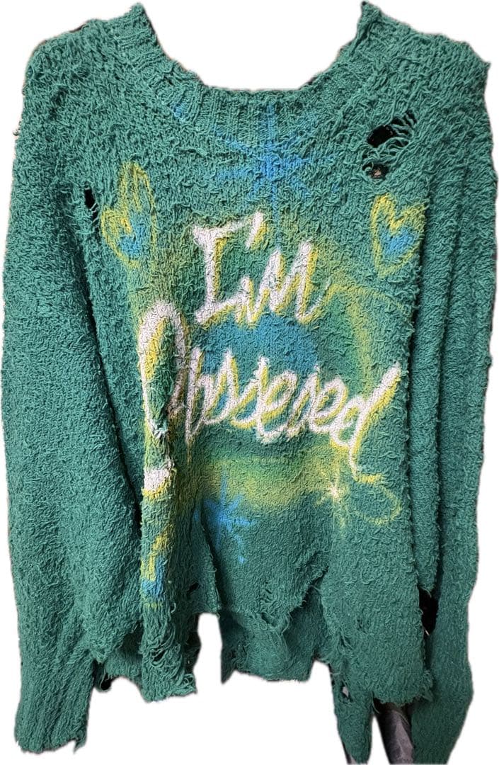 doublet ダブレット グリーンニット