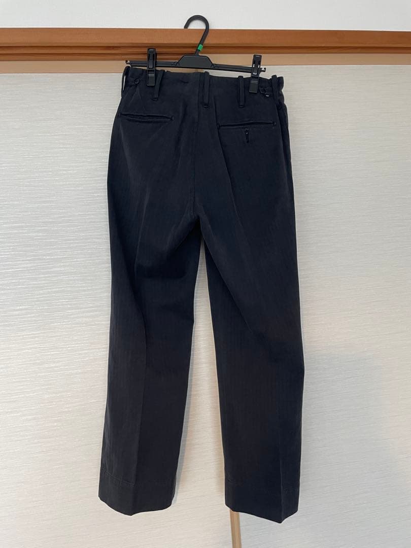 MAATEE＆SONS チノ トラウザー ドゥルン, Black サイズ1