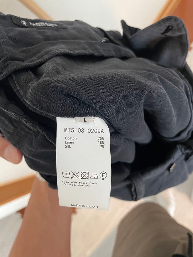 MAATEE＆SONS チノ トラウザー ドゥルン, Black サイズ1