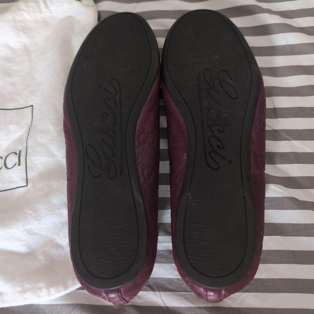 あややページです！ GUCCI グッチ レザー フラットシューズ