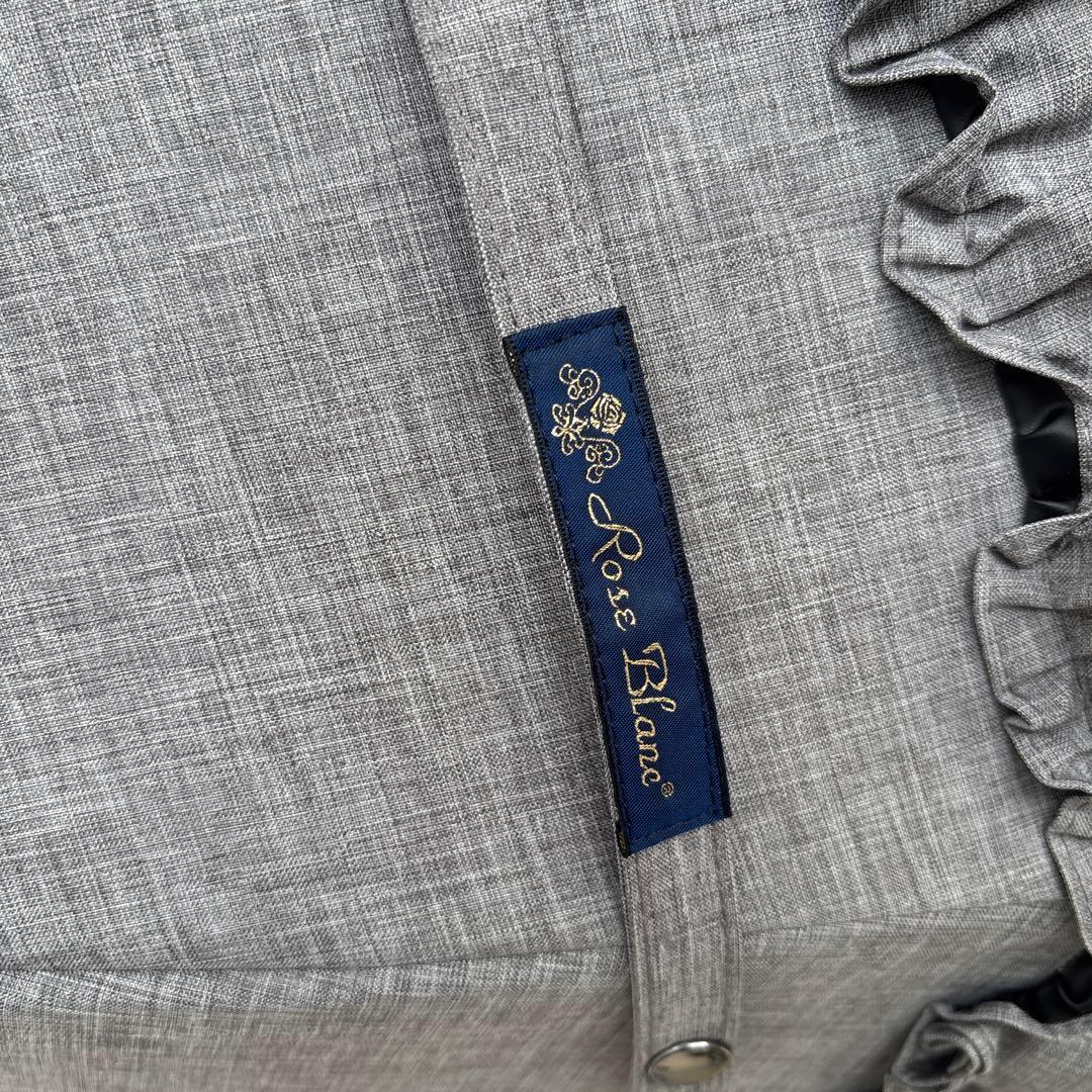 芦屋ロサブラン ショート フリル ダンガリー グレー