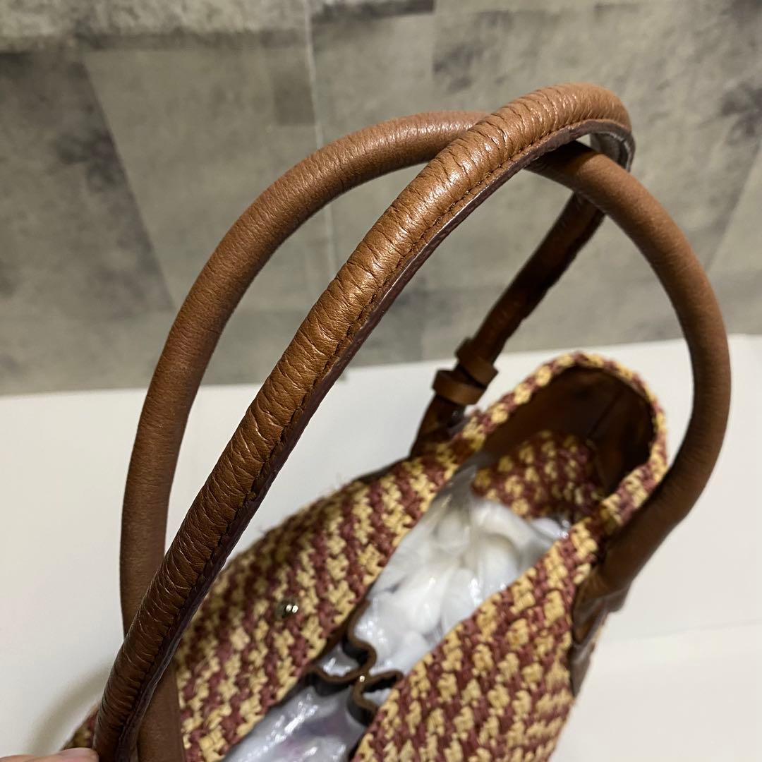 【極美品】HELEN KAMINSKI かごトートバッグ　A4