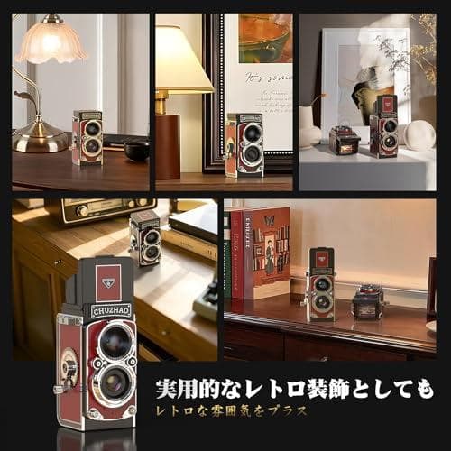 CHUZHAO レトロカメラ デジカメ レトロ 1080P 動画・写真機能 1p