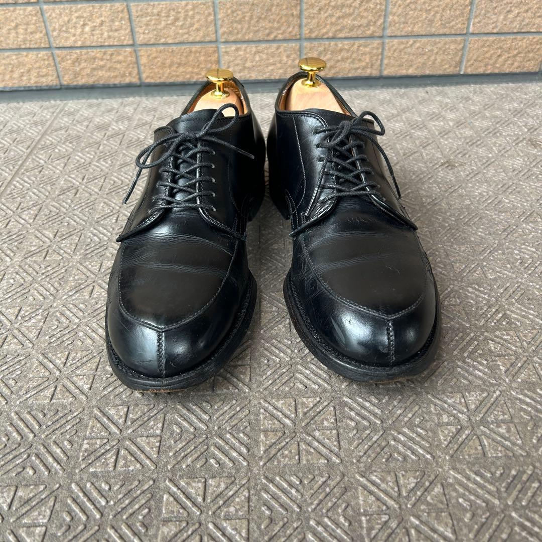 【Alden】モディファイドラスト黒レザー ドレスシューズ